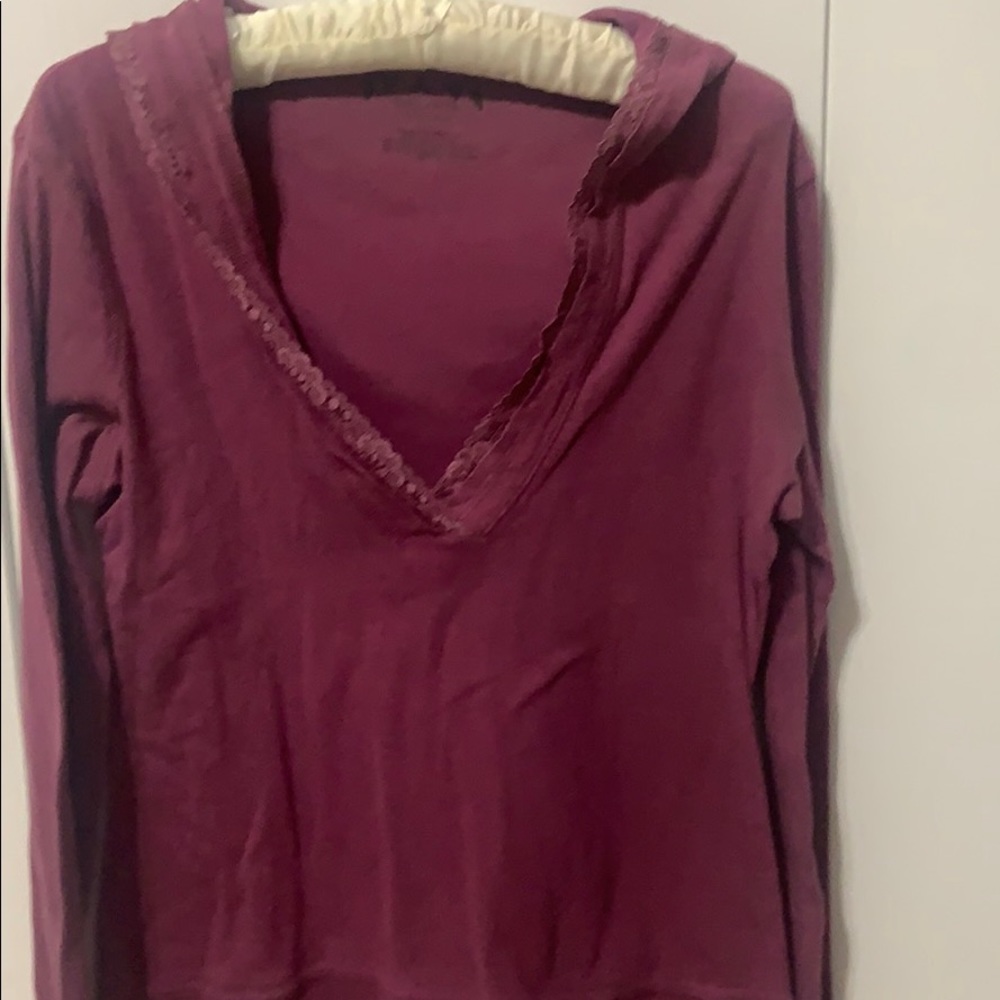 Currants Pink Hooded Shirt
